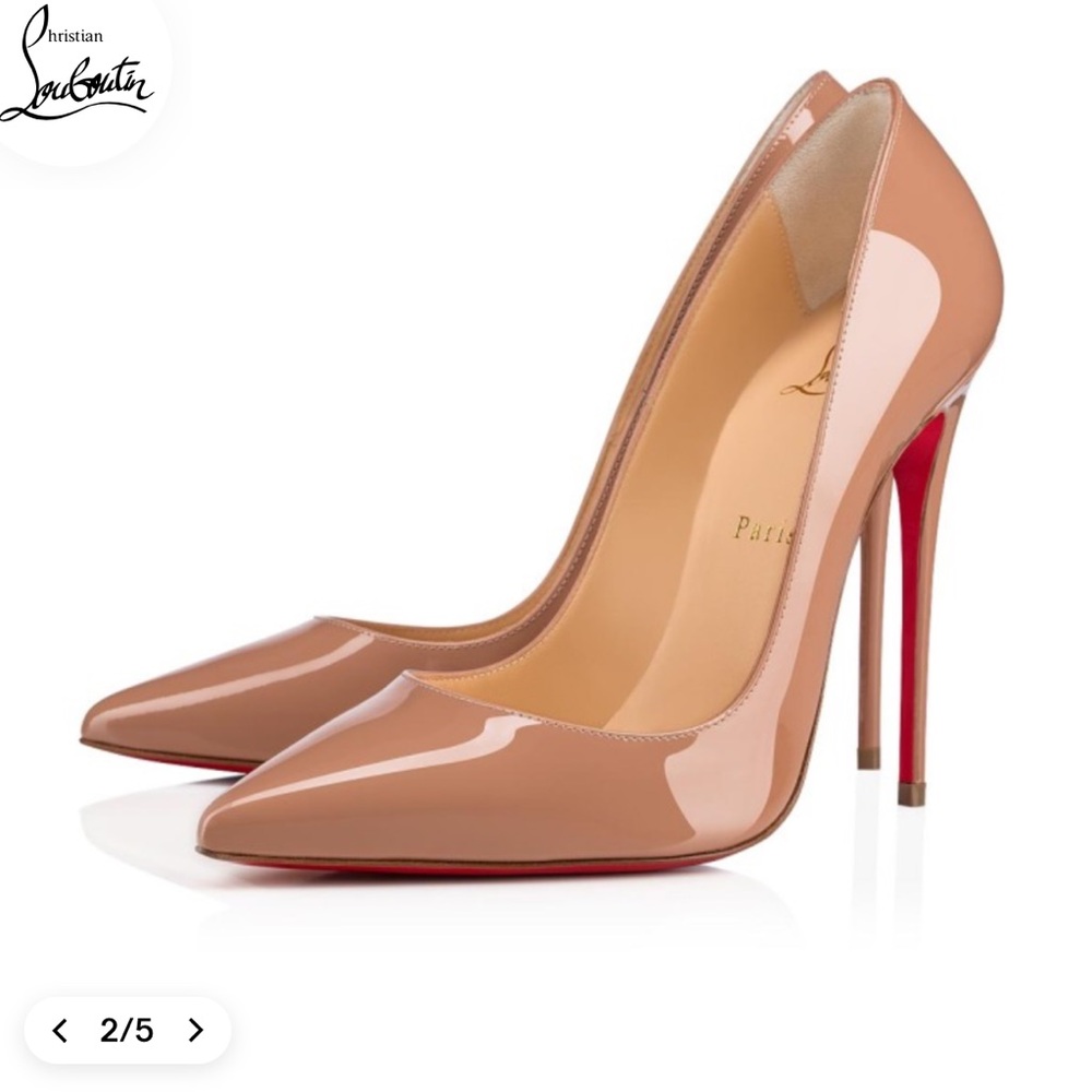 Christian Louboutin So Kate Nude Pumps